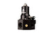 Aeromotive Pro-Series EFI Boost Reference Fuel Pressure Regulator with metal body and adjustment knob for performance vehicles.