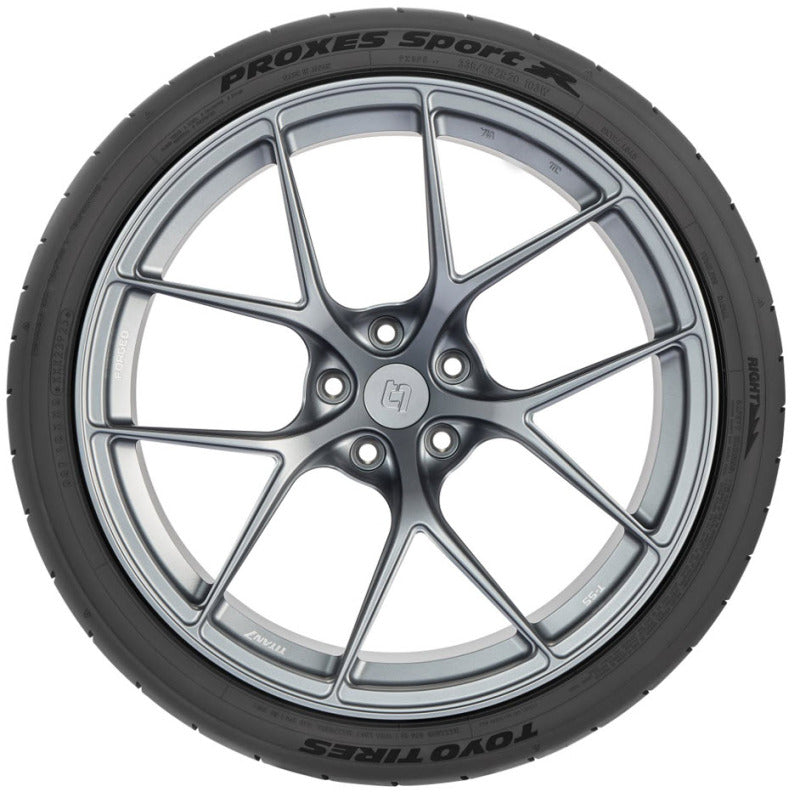 Toyo Proxes Sport R 255/35ZR18 automotive tire with XL load rating, on-road UTV tire, black sidewall, tread pattern visible