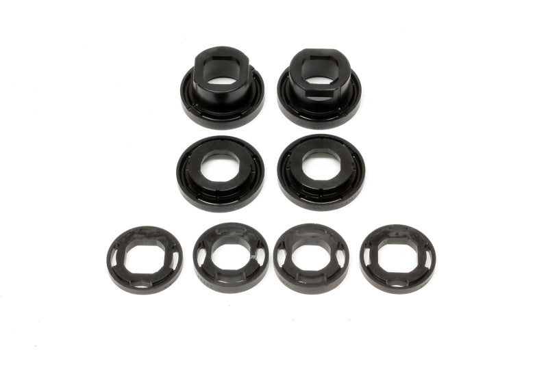 BMR Suspension rear cradle street version bushing kit for 2008-2009 Pontiac G8, black elastomer differential bushings.