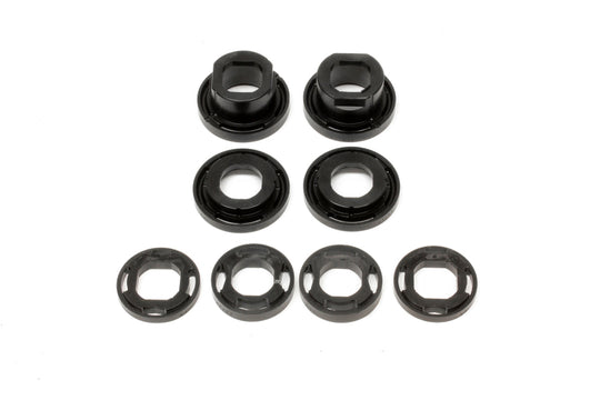 BMR Suspension rear cradle street version bushing kit for 2008-2009 Pontiac G8, black elastomer differential bushings.