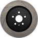 StopTech Power Slot rear left slotted brake rotor for 10 Camaro SS 8-cylinder, high-performance automotive brake component.
