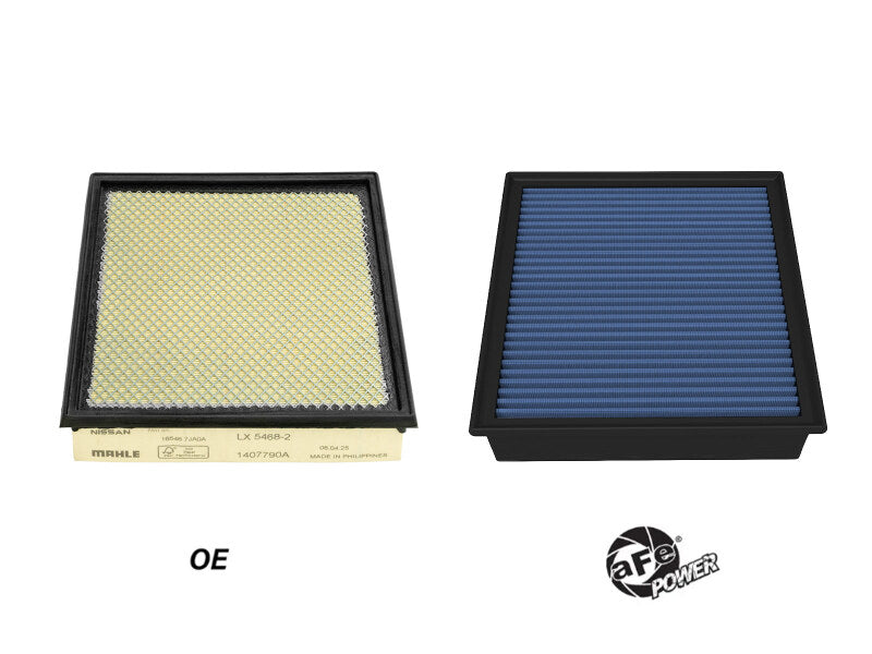 aFe Magnum FLOW OE replacement air filter with Pro 5R media for Nissan Patrol/Armada V6 3.5L engine, direct fit automotive air filter