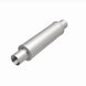 MagnaFlow SS muffler with 14x4x4 inch body and 2.5x2.5 inch inlet and outlet pipes, stainless steel construction, automotive exhaust component