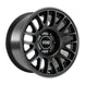 BBS TS-M 17x9 inch satin black cast wheel with 6x139.7 bolt pattern and 106.1mm center bore, showcasing its sleek finish.