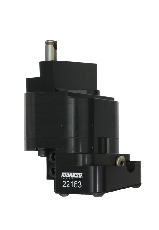 Moroso Chevrolet Big Block high volume billet aluminum oil pump with detailed gear and mounting components.