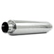 MBRP universal quiet tone muffler with 4-inch inlet and outlet, 24-inch body, 6-inch diameter, 30-inch overall length, T304 stainless steel.
