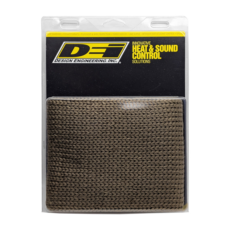 DEI Titanium 4-inch knit exhaust wrap sleeve, 24-inch length, designed for high-performance exhaust system insulation.