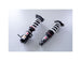 HKS Hipermax R ZN8 coilover kit installed on a vehicle, showcasing adjustable suspension components and branding details.