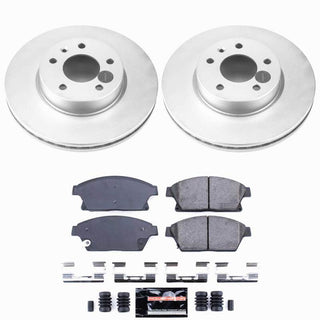 PowerStop Z23 coated brake kit for Cadillac ATS 2013-2018 front brakes with performance brake components.