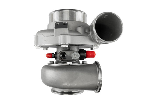 Turbosmart Water Cooled 6466 V-Band External Wastegate turbocharger with inlet and outlet, featuring A/R 0.82 for high-performance engines.