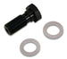 Vibrant 3/8 inch banjo bolt fitting with 24 thread size and 23mm length, showing the metal bolt with threaded end.