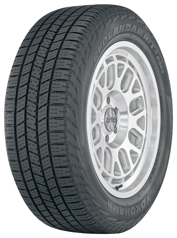 Yokohama Geolandar H/T 4 tire for SUVs, 265/65R17 size, on-road UTV tire with rugged tread pattern.