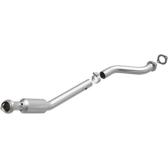 MagnaFlow direct fit catalytic converter for GTO 2005-2006 6.0L engine, showing the metal body and inlet/outlet pipes.