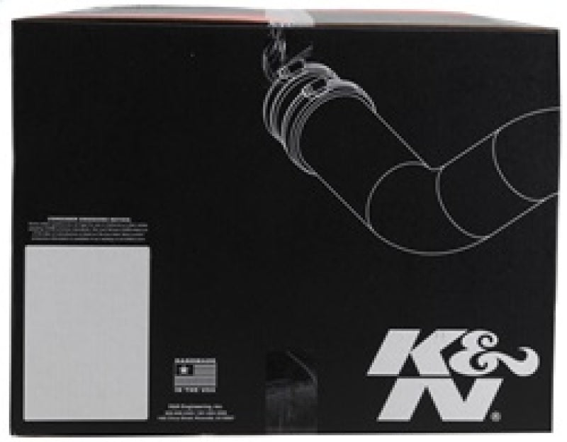 K&N Engineering cold air intake for Chevrolet Corvette Z06 V8-7.0L engine, showing the sleek aircharger performance intake system.