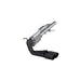 MBRP 09+ Chevrolet Silverado 1500 cat back exhaust system with dual outlet and 4-inch black tip, pre-axle design, and sleek finish.