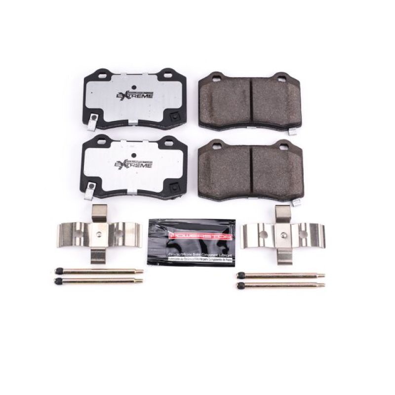 PowerStop Z26 rear brake pads for Dodge Charger, performance street brake pads with hardware included.