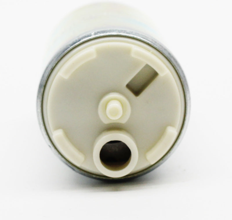 Walbro GSS 341 high pressure fuel pump with 255 LPH capacity, shown in a close-up view.