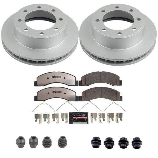 PowerStop Ford Excursion front Z36 coated brake kit with performance brake components for truck and tow applications.