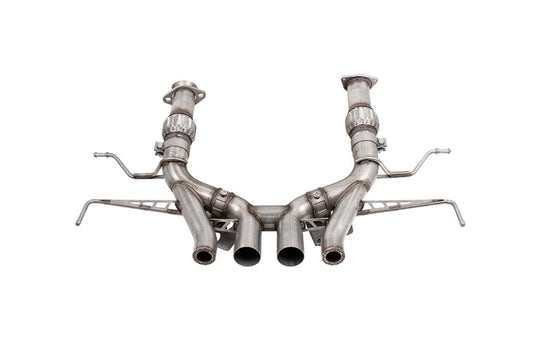 CORSA Performance Corsa 23-25 Chevrolet Corvette C8 Z06 3-inch valved cat-back exhaust system with muffler delete, track system without tips.