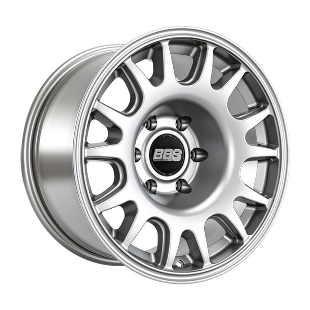 BBS TS-R 17x9 inch satin silver cast wheel with 6x139.7 bolt pattern, 106.1mm center bore, and -12 offset.