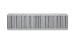 Vibrant vertical flow intercooler measuring 27 inches wide, 6 inches high, with a 4.5-inch thickness, featuring cooling fins and inlet/outlet ports.