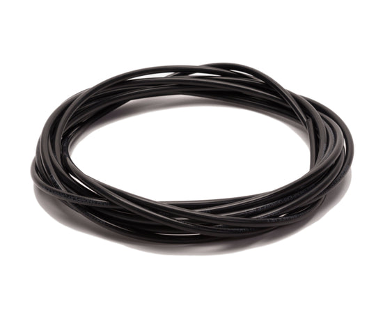 Black 20ft. high-temp water nylon tubing for injection pump components by Snow Performance, durable and flexible for automotive use