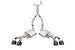 CORSA Performance Corsa 22-25 Cadillac CT4 V Blackwing 3-inch active valve catback exhaust with 4.5-inch black tip on a vehicle