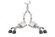 CORSA Performance Corsa 22-25 Cadillac CT4 V Blackwing 3-inch active valve catback exhaust with 4.5-inch black tip on a vehicle