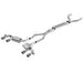 Borla catback exhaust system for 2017-2018 Chevrolet Camaro ZL1 6.2L V8 with dual mode valves, black anodized carbon fiber finish.