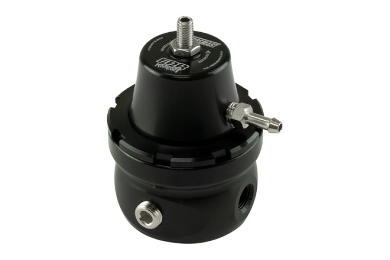 Turbosmart Fuel Pressure Regulator Kompact Universal with 1/8in NPT fitting, compact black design for fuel system control