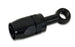 Vibrant black aluminum -10AN banjo hose end fitting for M14 or 9/16 inch banjo bolt, used in automotive fluid connections