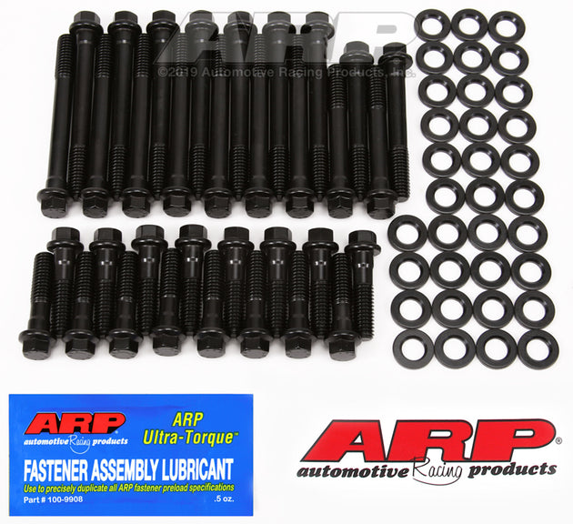 ARP Chevrolet Small Block head stud and bolt kit with 1/2 hex head bolts, essential for engine assembly and performance.