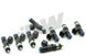 DeatschWerks LS2/5.7L & 6.1L HEMI 95lb fuel injector set for 8-cylinder engines, showing eight high-performance injectors.
