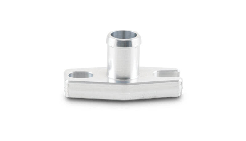 Vibrant oil drain flange with 5/8 inch OD male neck for GT15-GT35 turbochargers, engine gasket component.