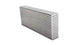 Vibrant horizontal flow intercooler core with 24-inch width, 9.75-inch height, and 3.5-inch thickness, designed for high-performance cooling.