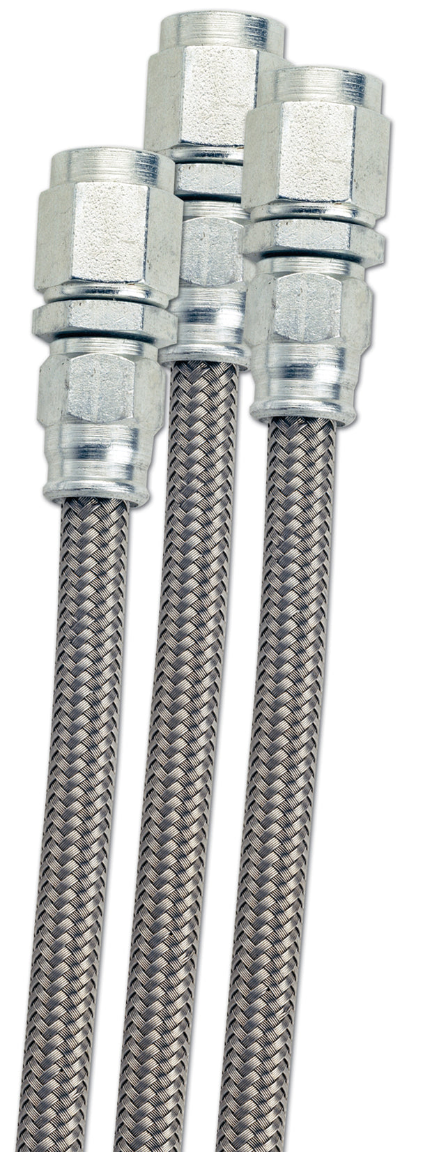 Fragola -10AN PTFE hose with black cover, 20 feet length, flexible automotive fluid transfer hose, detailed view of the hose and cover.