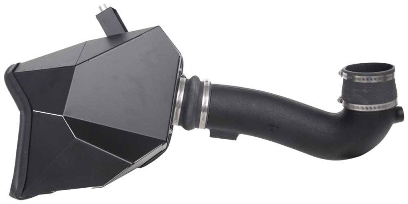 K&N Engineering cold air intake system for 2019+ Chevrolet Silverado 1500 V8 6.2L engine, shown installed in the engine bay