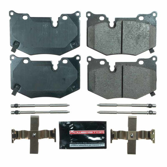 PowerStop Z23 Evolution sport rear brake pads with hardware for 2020 Chevrolet Corvette C8 Z51, performance brake components