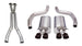 CORSA Performance X Pipe for exhaust systems, showcasing the sleek metal design and dual pipe configuration.