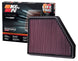 K&N Engineering drop-in air filter for 2010 Chevrolet Camaro 3.6L and 6.2L engine, showing the clean filter element.