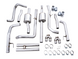 AWE Tuning 4th Gen GM 1500 6.2L catback exhaust with quad chrome tips and split rear exit with bumper cutouts.