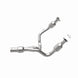 MagnaFlow direct fit catalytic converter for 2015 GMC Yukon XL V8 6.2L, showing the stainless steel component and mounting flanges.