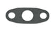 Vibrant oil drain flange gasket for engine, matching part 2898, showing a metal gasket with sealing edges and bolt holes.