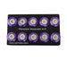NRG purple fender washer kit with rivets for plastic, set of 10, automotive hardware kit for vehicle fender repairs.