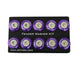 NRG purple fender washer kit with rivets for plastic, set of 10, automotive hardware kit for vehicle fender repairs.
