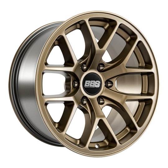 BBS TS-P 18x9-inch satin bronze cast wheel with 6x139.7 bolt pattern, 106.1mm hub bore, and ET0 offset.