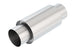 Borla XR-1 Sportsman shorty racing muffler with 3.5-inch inlet and outlet, 8-inch length, stainless steel construction