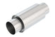 Borla XR-1 Sportsman shorty racing muffler with 3.5-inch inlet and outlet, 8-inch length, stainless steel construction