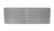 Vibrant intercooler core measuring 24x8x3.5 inches, featuring vibrant heat exchange fins and metal end tanks for efficient cooling.