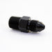 Nitrous Express 3AN to 1/8 NPT straight fitting for fluid connections, showing the metal fitting with threaded ends.